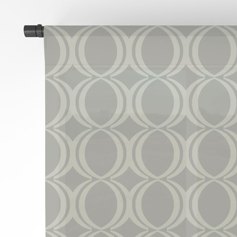 Panneau de rideau transparent 1pc Gabriela Fuente Ooo, 50 po x 84 po