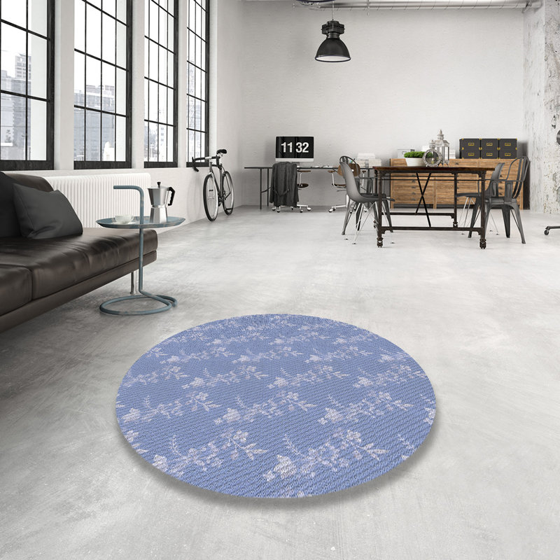 Abdurrahman Floral Indoor Rug, Round 4'