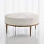Urban Round Leather Ottoman