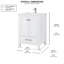Ensemble de meuble-lavabo autoportant 24 po Amandie blanc mat avec plateau en quartz blanc-555064460-738044142
