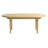 Mid-century Modern Oval Coffee Table, Natural