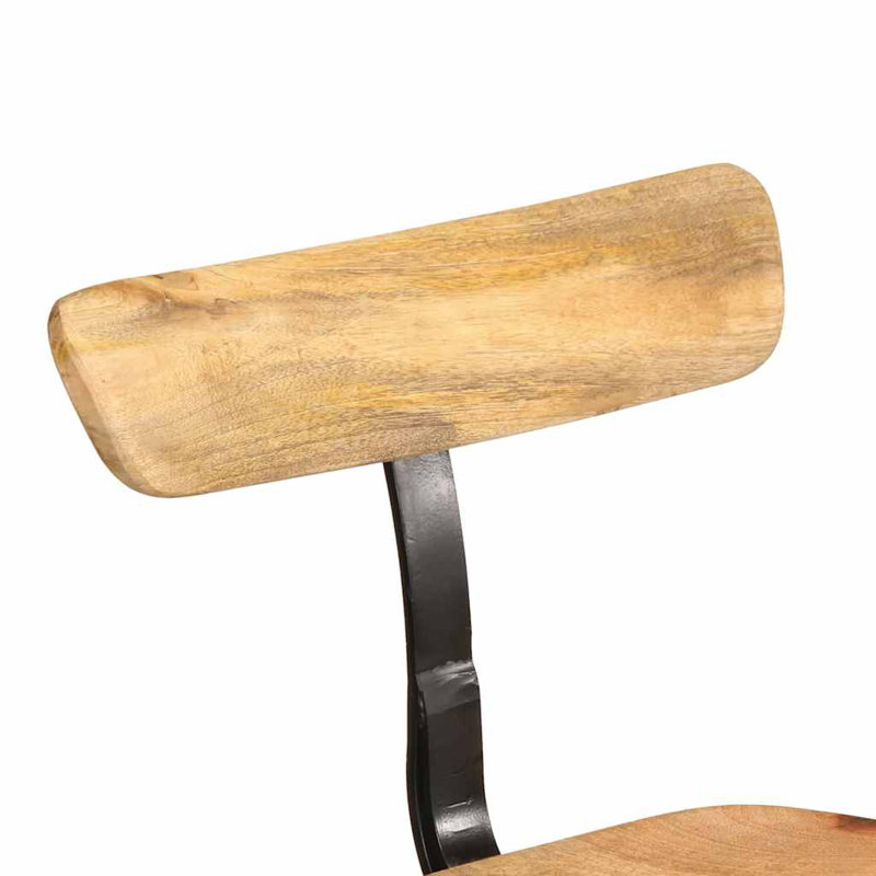Bonnita Counter Stool with Metal Frame, Black