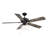Donovan 52" Inola 5 - Blade Standard Ceiling Fan in Oil Rubbed Bronze with Pull Chain and Light Kit Included-114863939