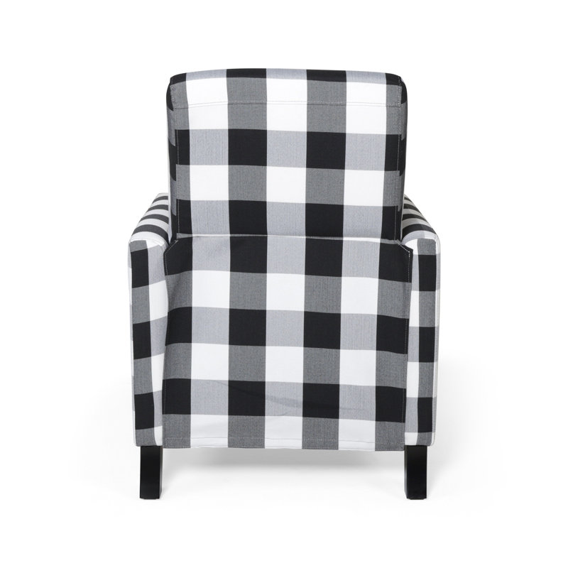 Fauteuil inclinable en tissu Huntoon, Mélange de polyester noir