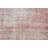 Vintage Turkish Oushak Rug with Fringe - Small Faded Red Bathroom Accent Rug