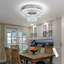 Lustre à DEL rond en cristal à 2 niveaux-1683210833
