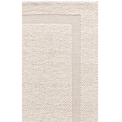 Natura Hand Woven Wool; Cotton; Recycled P.E.T Solid Color Indoor Rug
