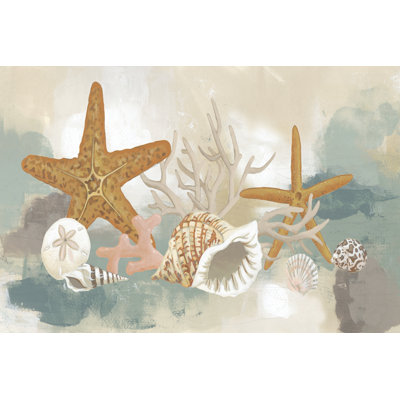 Marine Tableau I by June Erica Vess - Wrapped Canvas Print