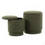 Ensemble de repose-pieds en tissu vert foncé-902770535