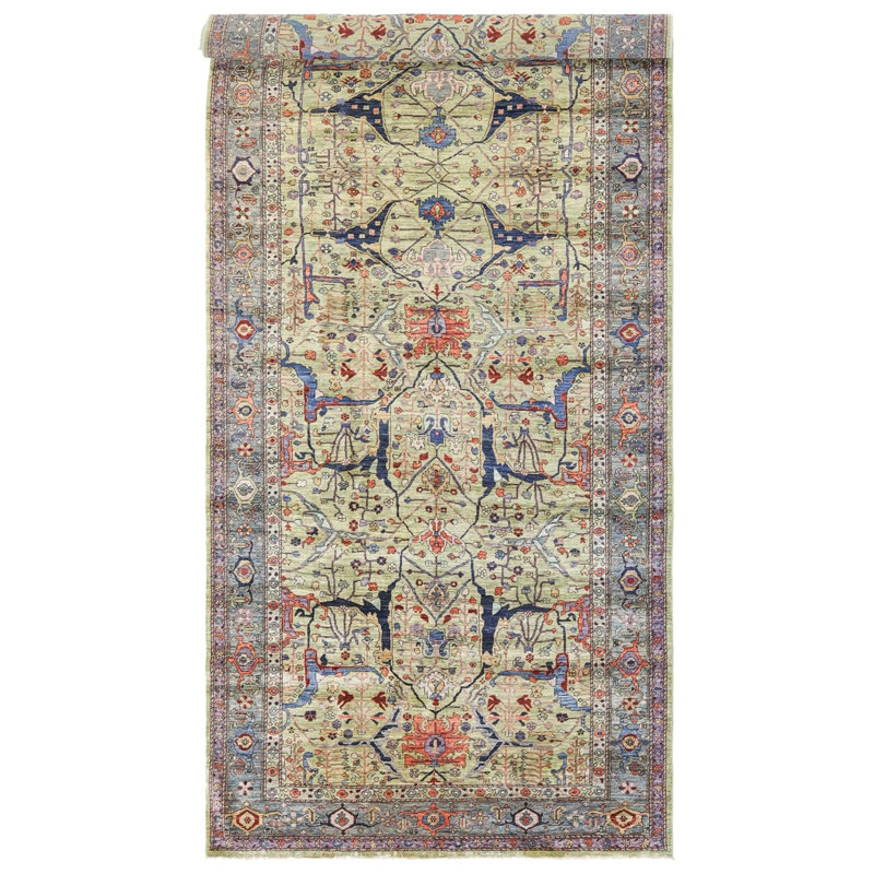 New Turkmen Afghan One-of-a-Kind Runner 6' X 17'4" Area Rug