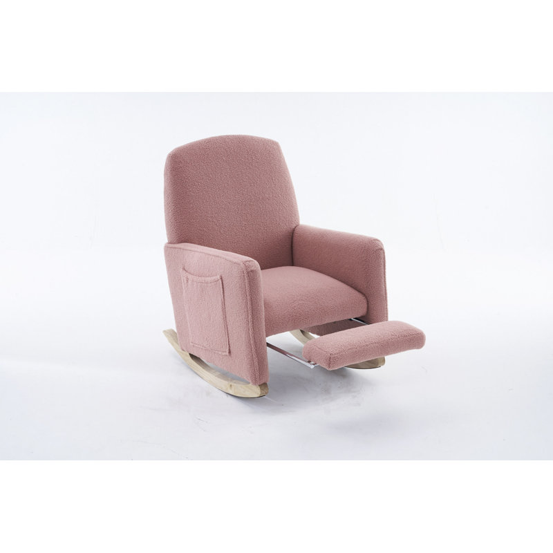 Chaise berçante Teddy, Rose