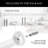MERIVILLE 1-inch Diameter Metal Spring Tension Rod, Closet Rod, Tension Curtain Rod, Shower Curtain Rod, Adjustable-73432646-73432651