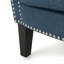 Fauteuil club en tissu bleu marine Tempting