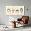 Ensemble de 1 tableau sur toile représentant des plantes suspendues-129276077-129276076