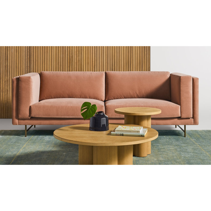 Coffer Sofa, 96, Clay Velvet