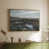 Toile avec cadre flottant or
