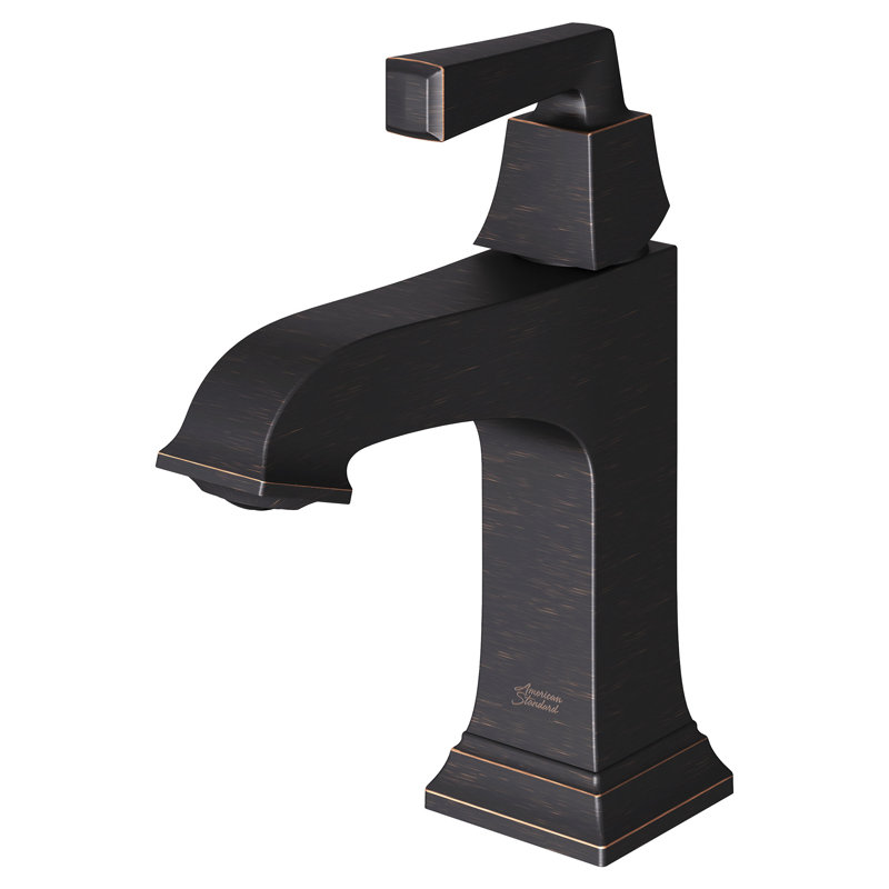 Town Square S Single-Hole Single-handle Bathroom Faucet with Drain Assembly, Legacy Bronze