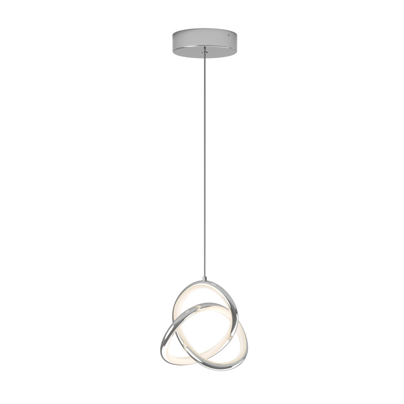 Kamiliah 1 - Light Chrome LED Sphere Pendant