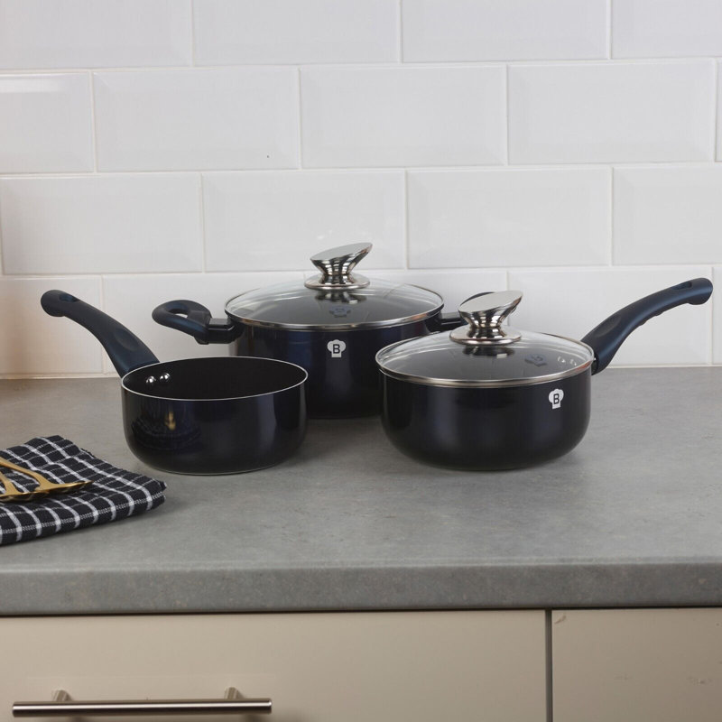 5 - Piece Almunium Cookware Set, Aquamarine