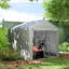 Garden 7 ft. W x 5 ft. D Galvanised Steel Storage Shed