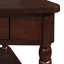 Petite table d'appoint de coin triangulaire en bois-129231125