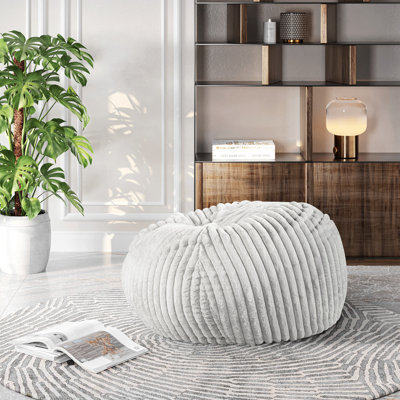 Chaise longue en mousse à mémoire de forme 40 po avec housse amovible en vison moelleux