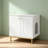Cat Litter Box Enclosure with Arched Entrance, Hidden Litter Box Furniture, Wooden Pet House Side End Table, Storage Cabinet Bench, Fit Most Cat and Litter Box, Living Room, Bedroom，White-2026294818-2025505737