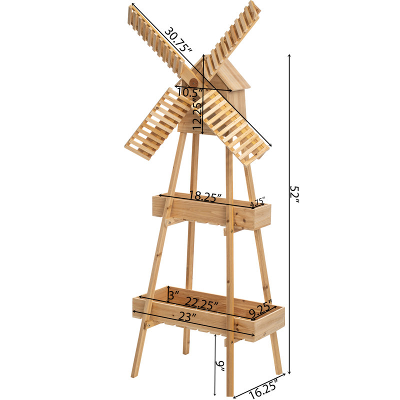 Nellora Wood Plant Stand