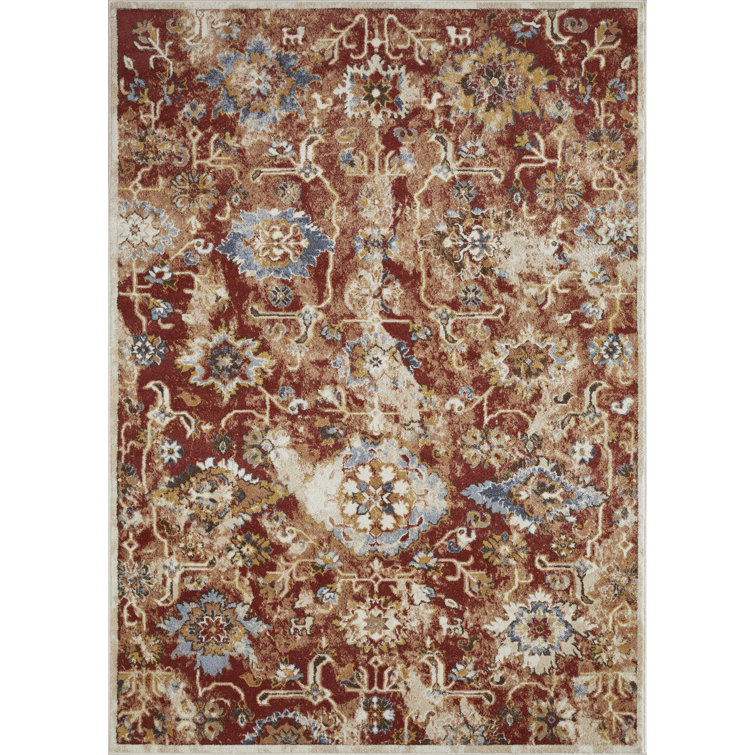 Raashi Washable Abstract Indoor Rug