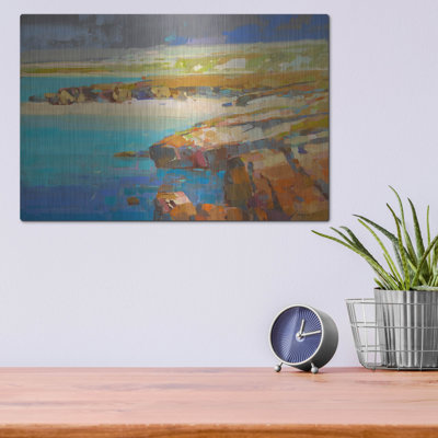Highland Dunes 'Ocean Side' by Vahe Yeremyan Metal Wall Art