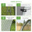 Walk-In Chicken Run with Cover for 4-6 Chickens 3 x 1.9 x 2.2m