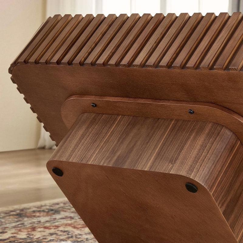 Table basse carrée moderne 35,43 pouces Handcraft