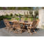 Woehler 6 - Person Teak Wood Patio Dining Set with Oval Table