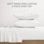 Ensemble de draps 100% coton percale brossé et délavé 4 pièces-116250214-116302326