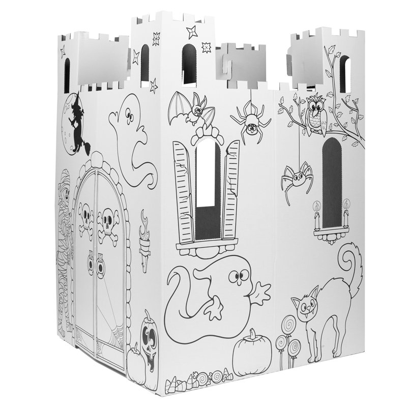 Ensemble de maison de bricolage en carton d'intérieur 3 pi x 3 pi