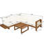 Ensemble de canapé modulaire d'extérieur 4 pièces