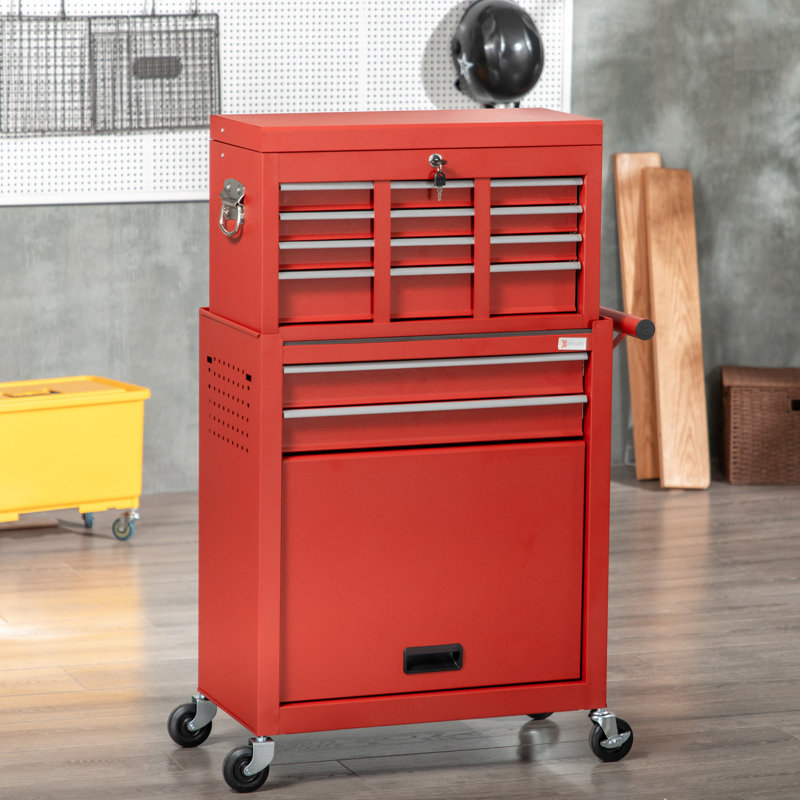 Ensemble 4 tiroirs Sikander, Rouge