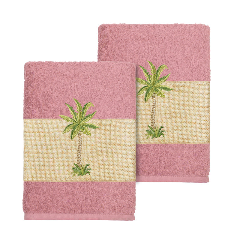 Colton Turkish Cotton Washcloth, Tea Rose
