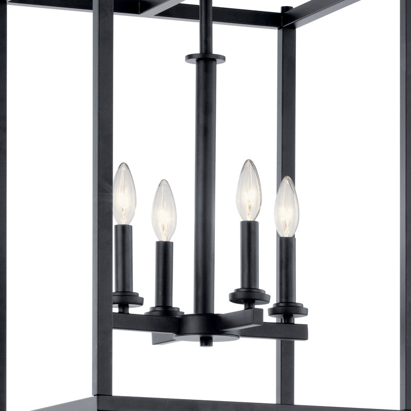 Crosby 4-Light Black Pendant