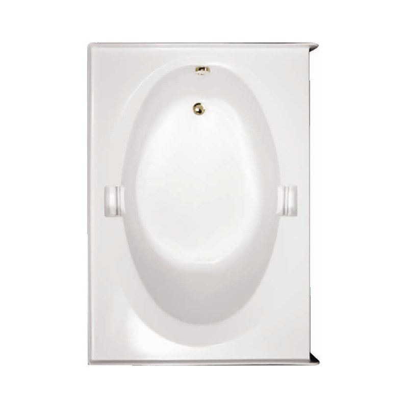 Marie 60'' L Alcove Air Bathtub, Biscuit