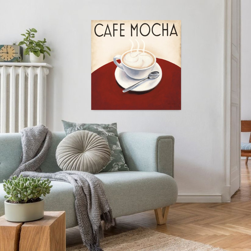 «Cafe Moderne V», art abstrait rétro, H 32 po x l 32 po
