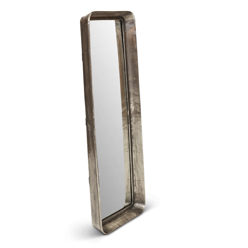 Vinod Wall Mirror, Vintage Silver