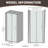 34-36 in.W x 72 in.H Pivot Frameless Glass Shower Door with SGCC certified Glass-87099481-129687863
