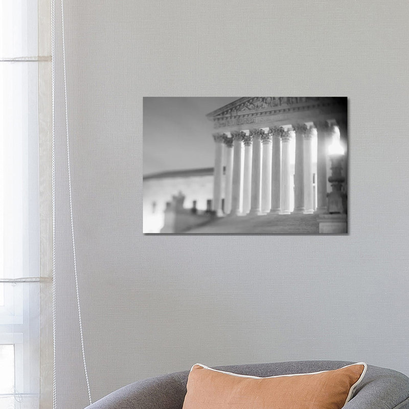 Night US Supreme Court Washington DC - Wrapped Canvas Print, 66.04 cm H x 45.72 cm W x 3.175 cm D