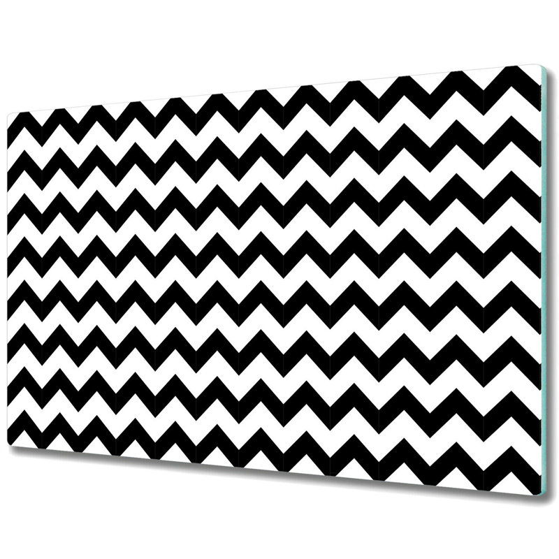 Oxly Abstract Curved Stripes Chopping Board, 60cm L x 52cm W