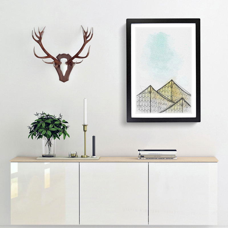 Sketching the Architecture Vol.40 - Picture Frame Drawing Print, 36cm H x 27cm W x 2cm D, Black Framed