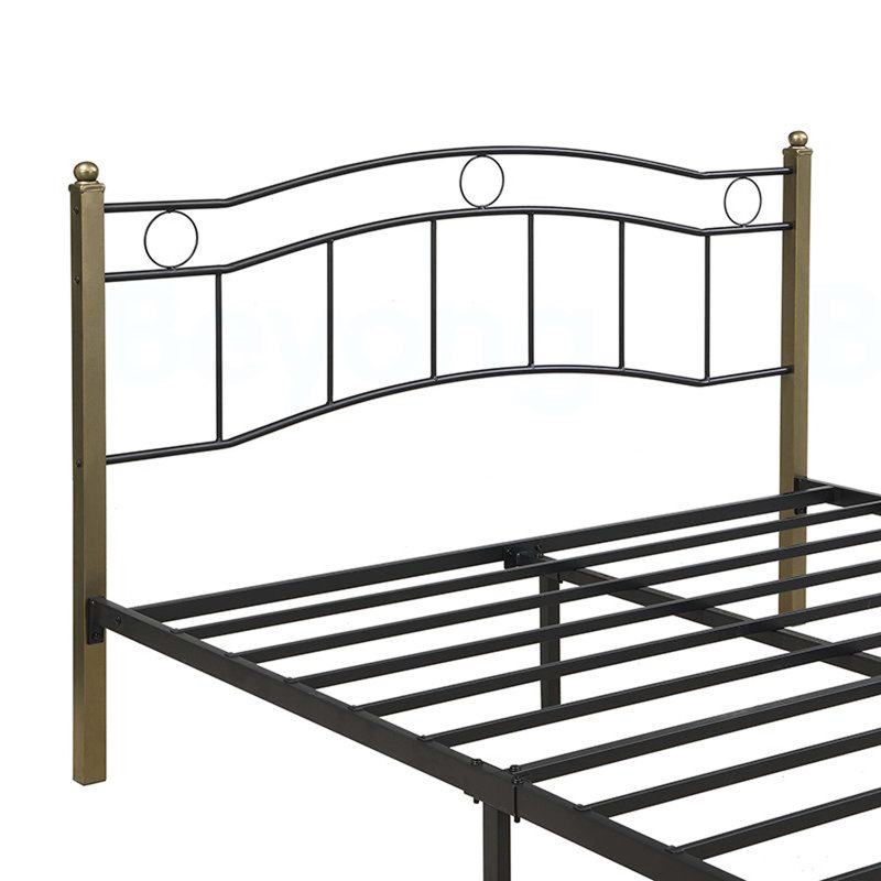 Platform Bed, Queen, Antique Blue
