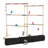 Hey Play Solid Wood Ladder Toss Set with Carrying Case Backyard Activity for BBQ or Tailgate