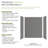 60'' W 36'' D 72'' H Glue Up Solid Surface Wall-73772718