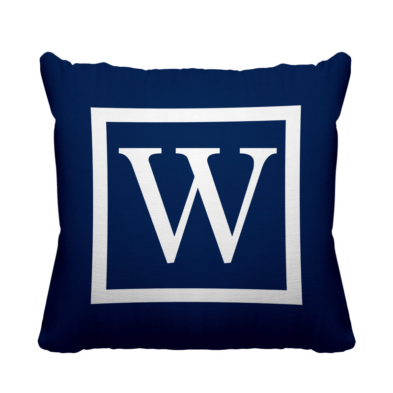 Coussin Colter, L 17 po x H 17 po, H 15 po x l 15 po, Bleu marine